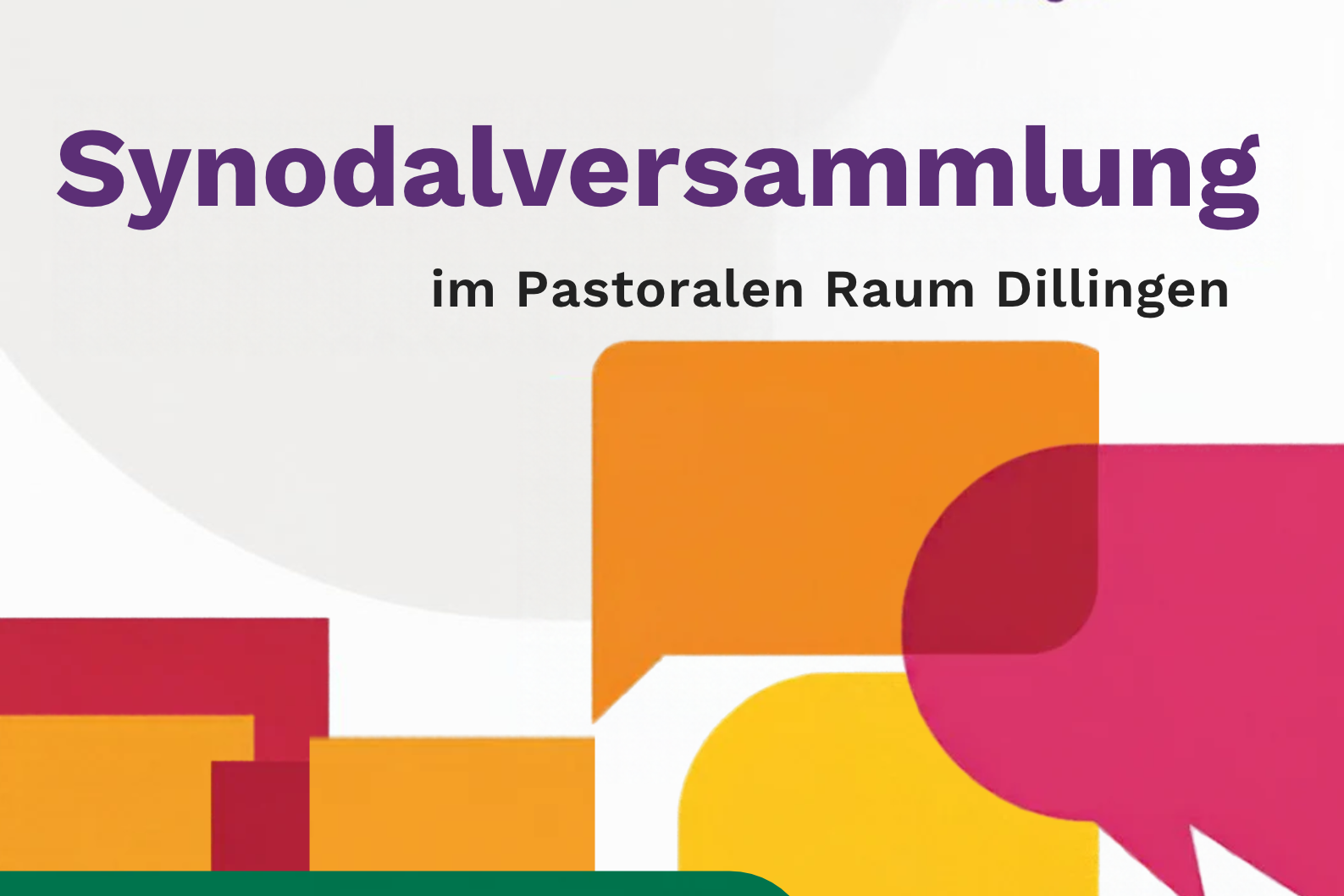 Plakat für die Synodalversammlung