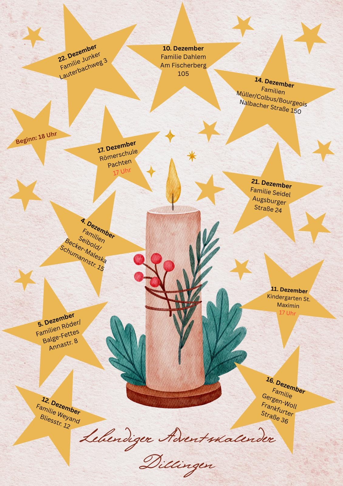 Lebendiger Adventskalender 2025